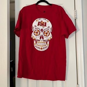 Hanes Arizona State University Short Sleeve Tee Shirt with Sugar Skull